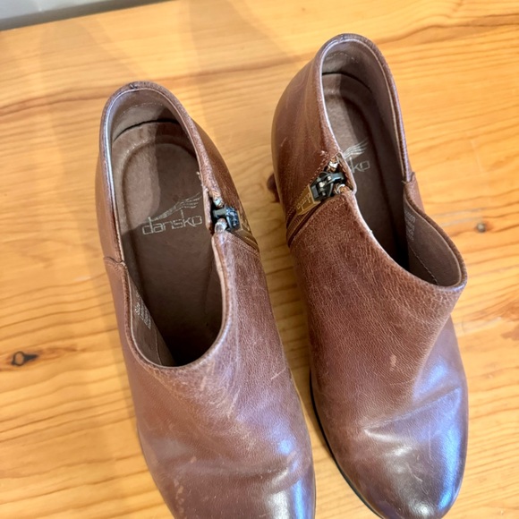 Dansko Raina Heeled Ankle Boot Brown Leather Women's 36 - Picture 9 of 11